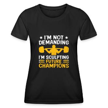 Physical Education Teacher PE Teachers School Spor - Women's Functional T-Shirt - black - Front - AI Model Female 172 light (172cm)