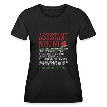 Deputy Principal - Women's Functional T-Shirt - black - Front - AI Model Female 172 light (172cm)