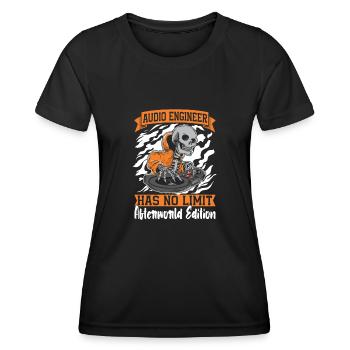Sound Engineer Sound Engineer Skeleton - Women's Functional T-Shirt - black - Front - AI Model Female 172 light (172cm)