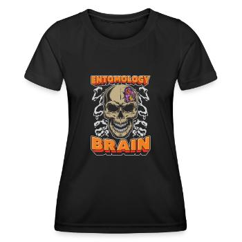 Entomologie Entomologe Insekt Schädel - Frauen Funktions-T-Shirt - Schwarz - Vorne - AI Model Female 172 light (172cm)
