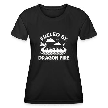 Fueled By Dragon Fire Dragon Boat - Women's Functional T-Shirt - black - Front - AI Model Female 172 light (172cm)