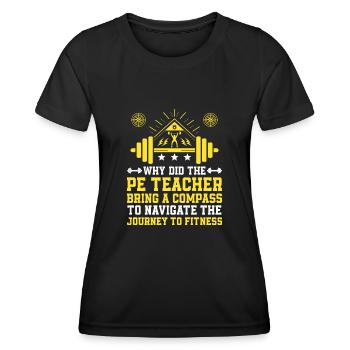 Sportlehrer Sportlehrer Schullehrer - Frauen Funktions-T-Shirt - Schwarz - Vorne - AI Model Female 172 light (172cm)