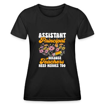 Deputy Principal - Women's Functional T-Shirt - black - Front - AI Model Female 172 light (172cm)