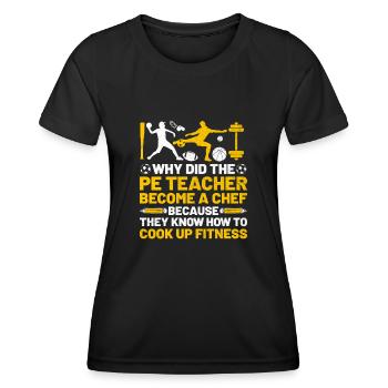 Sportlehrer Sportlehrer Schullehrer - Frauen Funktions-T-Shirt - Schwarz - Vorne - AI Model Female 172 light (172cm)