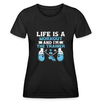 Sportlehrer Sportlehrer Schullehrer - Frauen Funktions-T-Shirt - Schwarz - Vorne - AI Model Female 172 light (172cm)