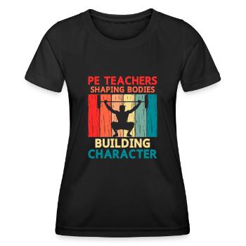 Sportlehrer Sportlehrer Schullehrer - Frauen Funktions-T-Shirt - Schwarz - Vorne - AI Model Female 172 light (172cm)