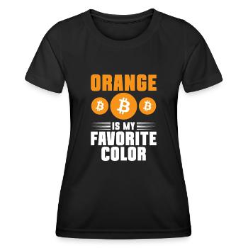 Bitcoin Kryptowährung BTC Crypto Trader - Frauen Funktions-T-Shirt - Schwarz - Vorne - AI Model Female 172 light (172cm)