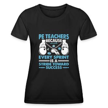 Sportlehrer Sportlehrer Schullehrer - Frauen Funktions-T-Shirt - Schwarz - Vorne - AI Model Female 172 light (172cm)