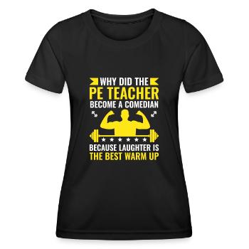 Sportlehrer Sportlehrer Schullehrer - Frauen Funktions-T-Shirt - Schwarz - Vorne - AI Model Female 172 light (172cm)