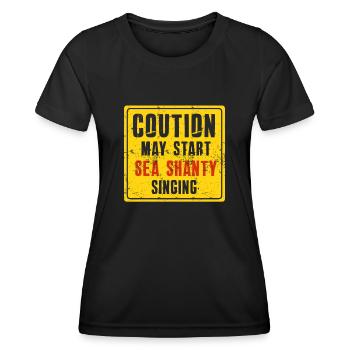 Sailor Meme Pirate Ship Ocean Sailing - Women's Functional T-Shirt - black - Front - AI Model Female 172 light (172cm)