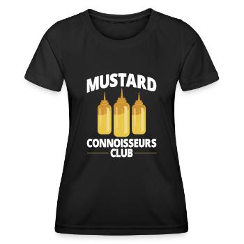Senf Moutarde - T-shirt sport Femme - noir - Devant - AI Model Female 172 light (172cm)