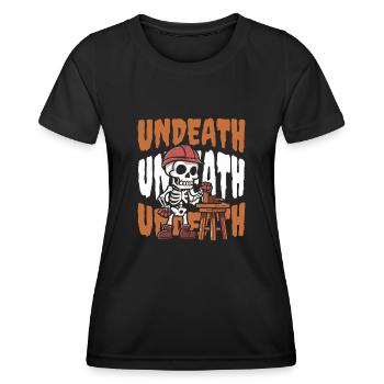 Charpentier Charpentier Charpentier Squelette Mort-vivant - T-shirt sport Femme - noir - Devant - AI Model Female 172 light (172cm)