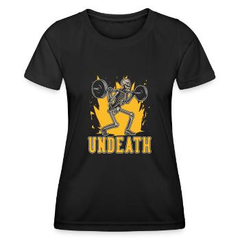 Powerlifting Powerlifter Undeath - Women's Functional T-Shirt - black - Front - AI Model Female 172 light (172cm)