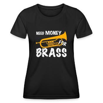 Orchestre de bugles - T-shirt sport Femme - noir - Devant - AI Model Female 172 light (172cm)
