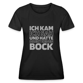Schwarzer Humor - Frauen Funktions-T-Shirt - Schwarz - Vorne - AI Model Female 172 light (172cm)
