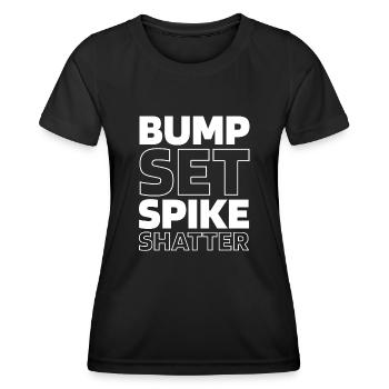 Volleyball Volleyballer - Frauen Funktions-T-Shirt - Schwarz - Vorne - AI Model Female 172 light (172cm)