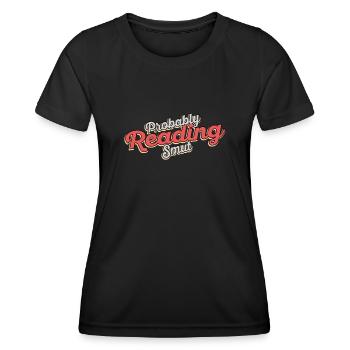 Wahrscheinlich lesen Schmutz Vintage-Bücher Schmutz - Frauen Funktions-T-Shirt - Schwarz - Vorne - AI Model Female 172 light (172cm)