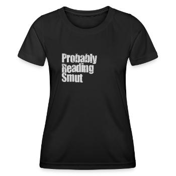 Wahrscheinlich lesen Schmutz Vintage-Bücher Schmutz - Frauen Funktions-T-Shirt - Schwarz - Vorne - AI Model Female 172 light (172cm)