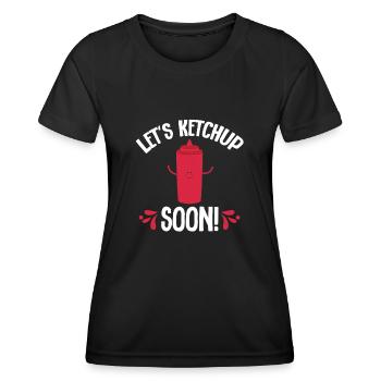 Ketchup Ketchup à la tomate - T-shirt sport Femme - noir - Devant - AI Model Female 172 light (172cm)