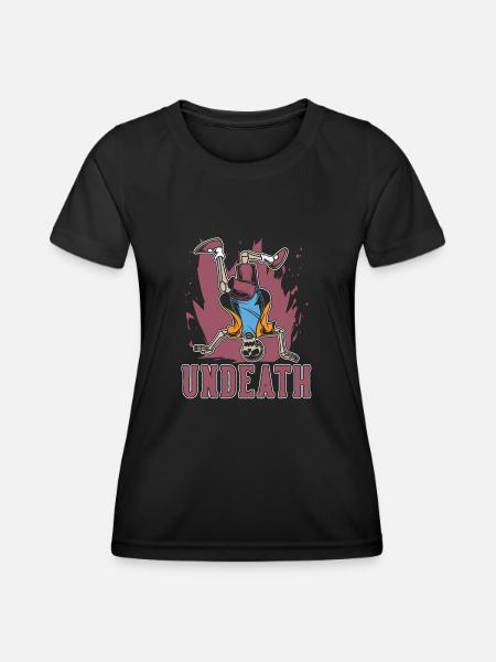 Breakdance Breakdancer Breakdancing Undeath - T-shirt sport Femme - noir