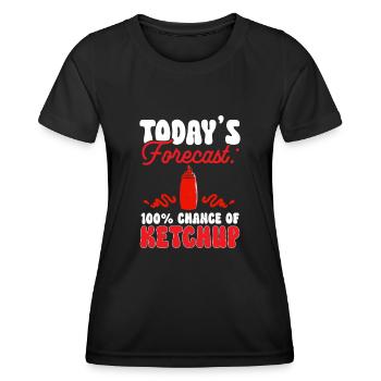 Ketchup Ketchup à la tomate - T-shirt sport Femme - noir - Devant - AI Model Female 172 light (172cm)