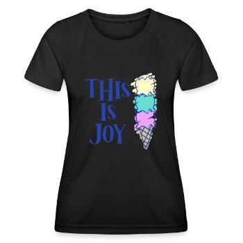 Icecream Ice Cream Cup - Frauen Funktions-T-Shirt - Schwarz - Vorne - AI Model Female 172 light (172cm)
