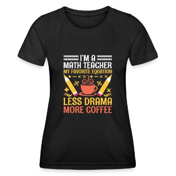 Mathelehrer Schullehrer Lustige Mathelehrer S - Frauen Funktions-T-Shirt - Schwarz - Vorne - AI Model Female 172 light (172cm)