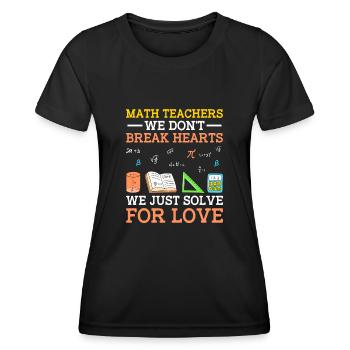 Mathelehrer Schullehrer Lustige Mathelehrer S - Frauen Funktions-T-Shirt - Schwarz - Vorne - AI Model Female 172 light (172cm)
