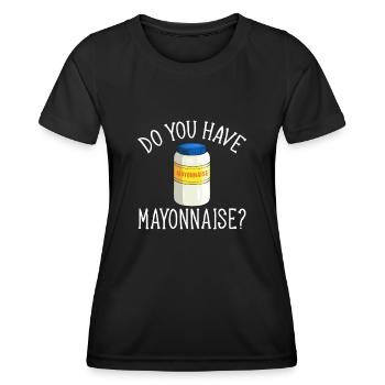 Mayonnaise - Women's Functional T-Shirt - black - Front - AI Model Female 172 light (172cm)
