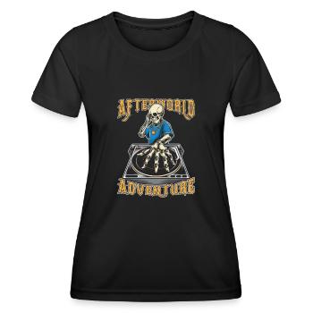 Techno Raver Afterworld Adventure - T-shirt sport Femme - noir - Devant - AI Model Female 172 light (172cm)