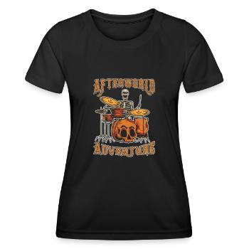 Batterie Batteurs Batteurs - T-shirt sport Femme - noir - Devant - AI Model Female 172 light (172cm)