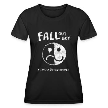 Fall Out Boy Sourire Froncer les sourcils - T-shirt sport Femme - noir - Devant - AI Model Female 172 light (172cm)