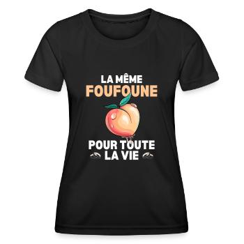 Die gleiche Muschi für das ganze Leben des zukünftigen Bräutigams - Frauen Funktions-T-Shirt - Schwarz - Vorne - AI Model Female 172 light (172cm)