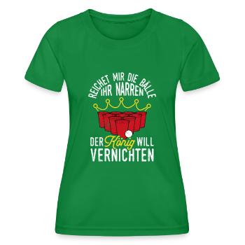 Come on, open the beer, but no one else can stand it - Women's Functional T-Shirt - kelly green - Front - AI Model Female 172 dark (172cm)