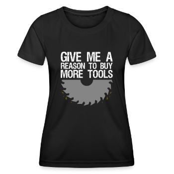 Dad DIY Workshop Craftsman Tools - Women's Functional T-Shirt - black - Front - AI Model Female 172 light (172cm)