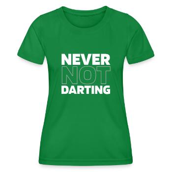 Darts Darts Player - Women's Functional T-Shirt - kelly green - Front - AI Model Female 172 dark (172cm)