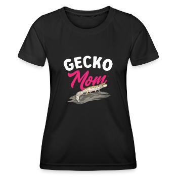Leopard Gecko Reptile Pet Gecko - Women's Functional T-Shirt - black - Front - AI Model Female 172 light (172cm)