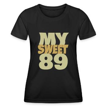 Sweet 89 - Women's Functional T-Shirt - black - Front - AI Model Female 172 light (172cm)
