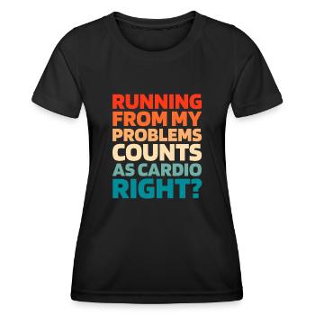 Schwarzer Humor Funny Quote Saying - Frauen Funktions-T-Shirt - Schwarz - Vorne - AI Model Female 172 light (172cm)