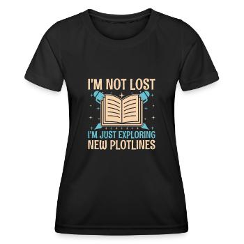 Professeur de littérature Professeur d’école Professeur drôle S - T-shirt sport Femme - noir - Devant - AI Model Female 172 light (172cm)
