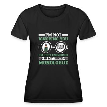 Literature Teacher School Teacher Funny Teachers S - Women's Functional T-Shirt - black - Front - AI Model Female 172 light (172cm)