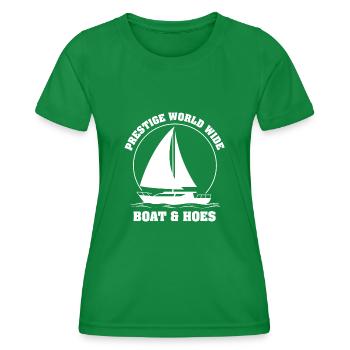 Bateau et houes Prestige Worldwide - T-shirt sport Femme - vert - Devant - AI Model Female 172 dark (172cm)