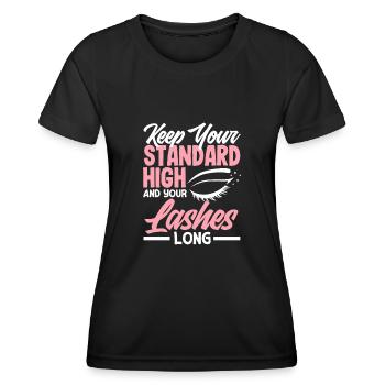 Hautpflege Kosmetikerin Kosmetik - Frauen Funktions-T-Shirt - Schwarz - Vorne - AI Model Female 172 light (172cm)