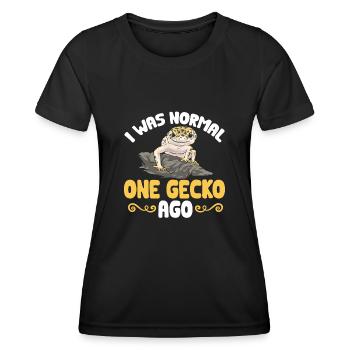 Leopard Gecko Reptile Pet Gecko - Women's Functional T-Shirt - black - Front - AI Model Female 172 light (172cm)