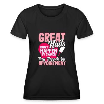 Hautpflege Kosmetikerin Kosmetik - Frauen Funktions-T-Shirt - Schwarz - Vorne - AI Model Female 172 light (172cm)