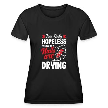 Hautpflege Kosmetikerin Kosmetik - Frauen Funktions-T-Shirt - Schwarz - Vorne - AI Model Female 172 light (172cm)
