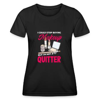 Hautpflege Kosmetikerin Kosmetik - Frauen Funktions-T-Shirt - Schwarz - Vorne - AI Model Female 172 light (172cm)