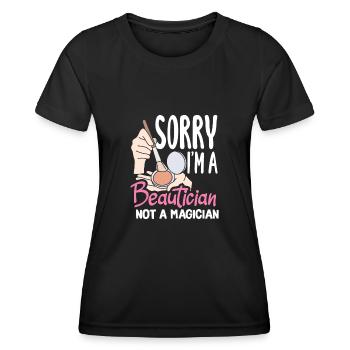 Hautpflege Kosmetikerin Kosmetik - Frauen Funktions-T-Shirt - Schwarz - Vorne - AI Model Female 172 light (172cm)