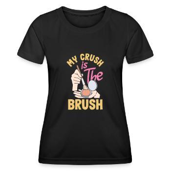 Hautpflege Kosmetikerin Kosmetik - Frauen Funktions-T-Shirt - Schwarz - Vorne - AI Model Female 172 light (172cm)