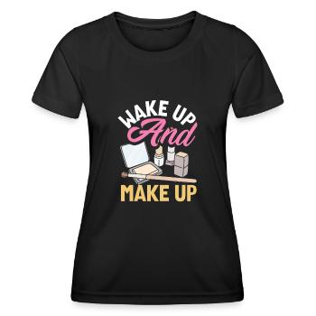 Hautpflege Kosmetikerin Kosmetik - Frauen Funktions-T-Shirt - Schwarz - Vorne - AI Model Female 172 light (172cm)